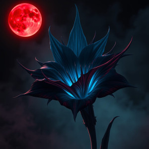 Deadly gladiolus flower under Black moon.jpg