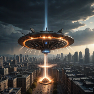 Death ray from alien spaceship destroys city - 1.png