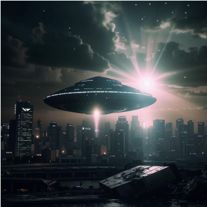 Death ray from alien spaceship destroys city - 4.png