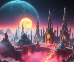 Magnificent alien city on far-off planet in deep space.jpg