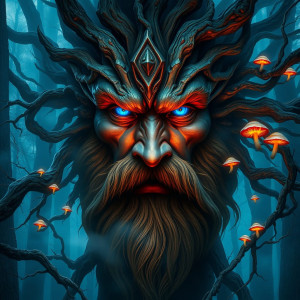 Face of god Wotan over German Black Forest.jpg