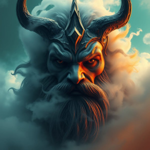 Face of god Wotan in the sky over German Black Forest.jpg