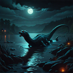 Loch Ness monster in Scottish lake - 2.png