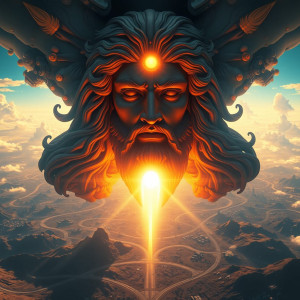 Face of god Hermes in the sky over the roads.jpg