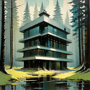 Giant futuristic building in Oregon forest - 6.png
