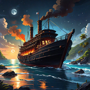 Burning steamboat in the Caribbean - 3.png