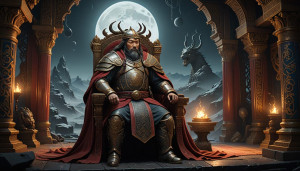Genghis Khan on his throne - 1.jpg