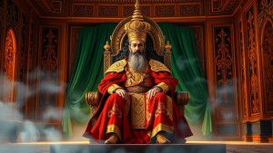 Mongol Sultan Timur on his throne - 1.jpg