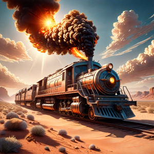 Burning armored train in Arizona desert - 1.png