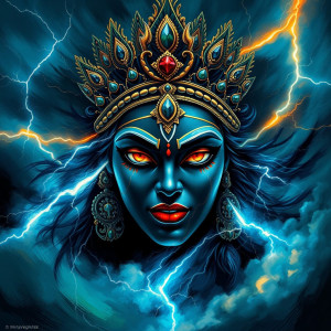 Face of Indian goddess of lightning.jpg
