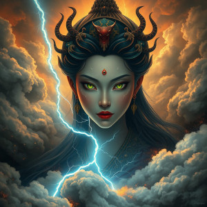 Face of Chinese goddess of lightning.jpg