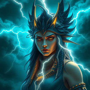 Face of Egyptian goddess of lightning.jpg