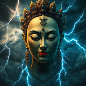 Face of Tibetan goddess of lightning.jpg