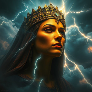 Face of Arab goddess of lightning.jpg