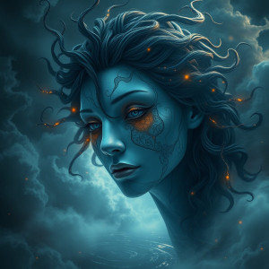 Face of Goddess of Death in the sky over Styx river.jpg