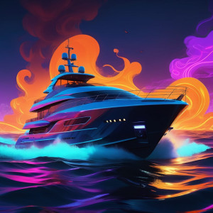 Futuristic yacht in burning Devil's Sea - 3.jpg