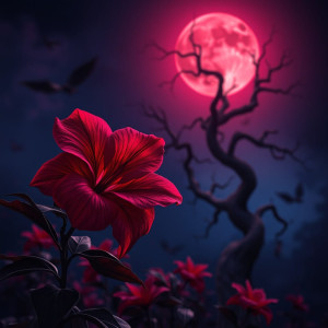 Deadly azalea flower under blood moon.jpg