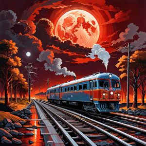 Burning train depot under blood moon - 5.png