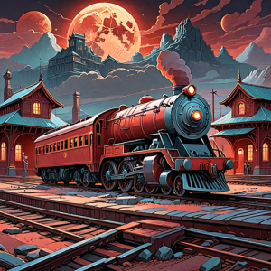 Burning train depot under blood moon - 8.png