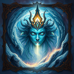 Face of Goddess of Vengeance in the sky over vicious blizzard.jpg