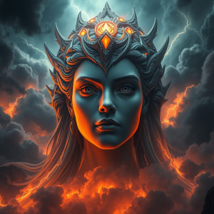 Face of Goddess of Vengeance in the sky over vicious tempest.jpg