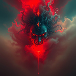 Face of Goddess of Vengeance in the sky over vicious sandstorm.jpg