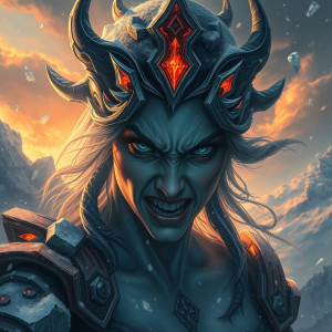 Face of Goddess of Vengeance in the sky over vicious snowstorm.jpg