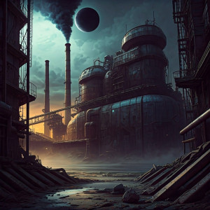 Cyberpunk factory in industrial wasteland - 2.jpg