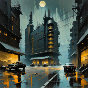 Cyberpunk factory in industrial wasteland - 6.png