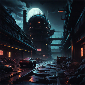 Cyberpunk factory in industrial wasteland - 8.png
