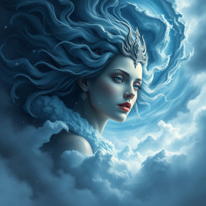 Face of the Goddess of Destruction in the sky over vicious blizzard.jpg