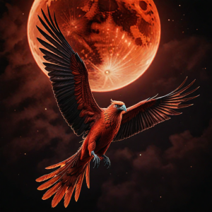 Giant firebird in the night sky under blood moon.png