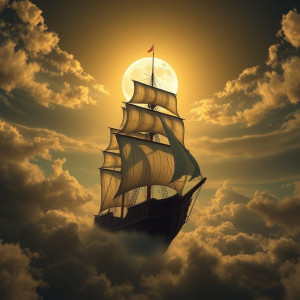 Vintage ship in the clouds - 1.jpg