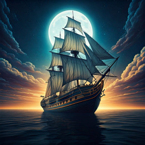 Vintage ship in the clouds - 2.jpg