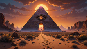 Giant masonic eye in the pyramid in the desert - 1.jpg