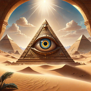 Giant masonic eye in the pyramid in the desert - 4.png