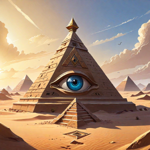 Giant masonic eye in the pyramid in the desert - 5.png