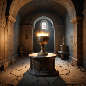 Holy Grail in secret underground chapel.png