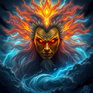 Face of god of rage in the sky over vicious hurricane.jpg