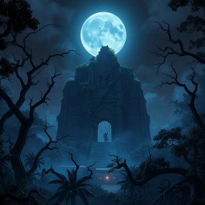 Megalith of the dead in the African jungle under Black Moon.jpg