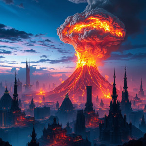 Nuclear volcano in a futuristic city.jpg