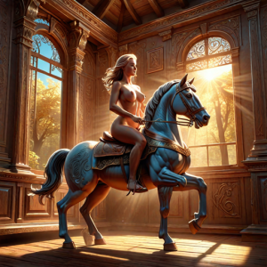 Naked woman riding wooden horse - 1.png