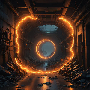 Giant fiery worm inside subway tunnel - 1.jpg