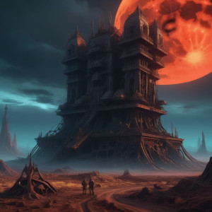 Giant castle of the dead in apocalyptic landscape.jpg