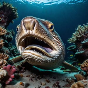 Giant moray eel in Devil's Sea.png