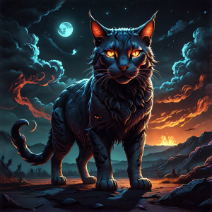 Giant fiery cat.png