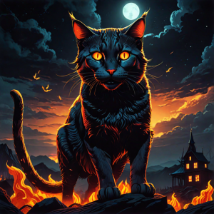 Giant fiery cat - 1.png