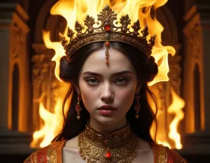 Queen on fire.webp