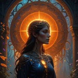 Beautiful ethereal woman under Black Sun - 1.jpg