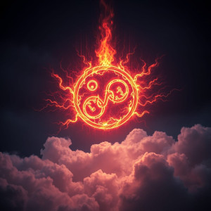 Fiery chaos symbol in the night sky.jpg